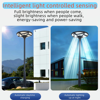 Outdoor integrated solar garden lamp human body induction landscape lamp UFO solar street lamp - Smoothy Home