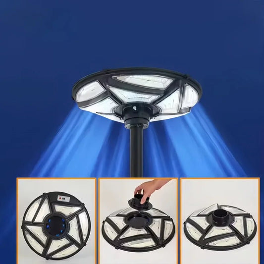 Outdoor integrated solar garden lamp human body induction landscape lamp UFO solar street lamp - Smoothy Home