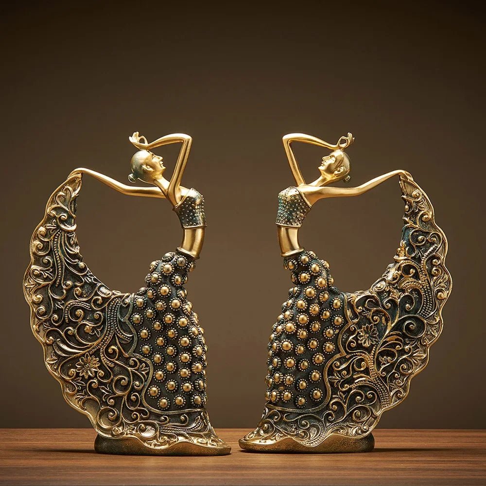 Peacock Dancer Model Luxury Atmosphere Decoration Home Living Room Decoration Ceramic Abstract Sculpture Art Decoration Statue - Smoothy Home