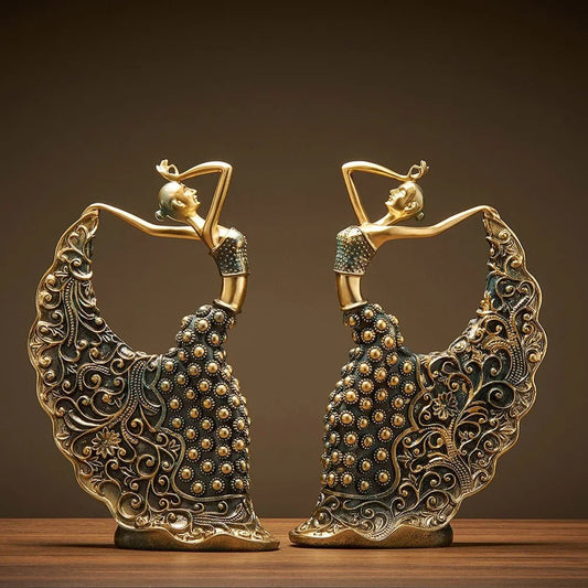Peacock Dancer Model Luxury Atmosphere Decoration Home Living Room Decoration Ceramic Abstract Sculpture Art Decoration Statue - Smoothy Home