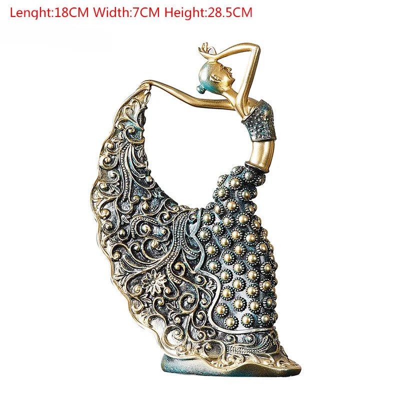 Peacock Dancer Model Luxury Atmosphere Decoration Home Living Room Decoration Ceramic Abstract Sculpture Art Decoration Statue - Smoothy Home