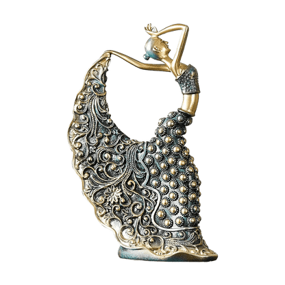 Peacock Dancer Model Luxury Atmosphere Decoration Home Living Room Decoration Ceramic Abstract Sculpture Art Decoration Statue - Smoothy Home