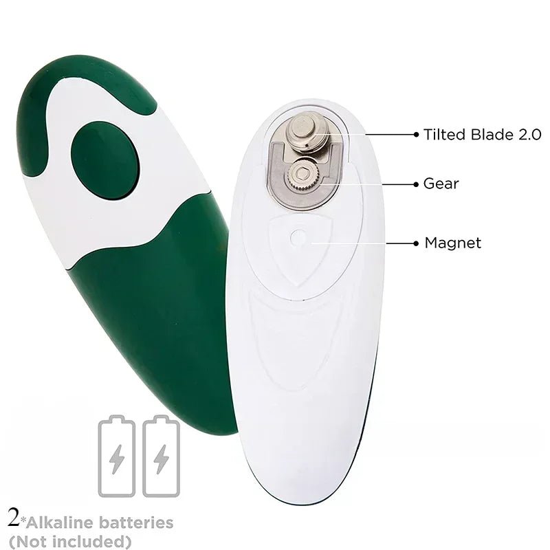 Portable Automatic Can Opener Electric Can Opener Hands-Off/Smooth Edge/Battery Operated One Touch Opener Electric Can Openers - Smoothy Home
