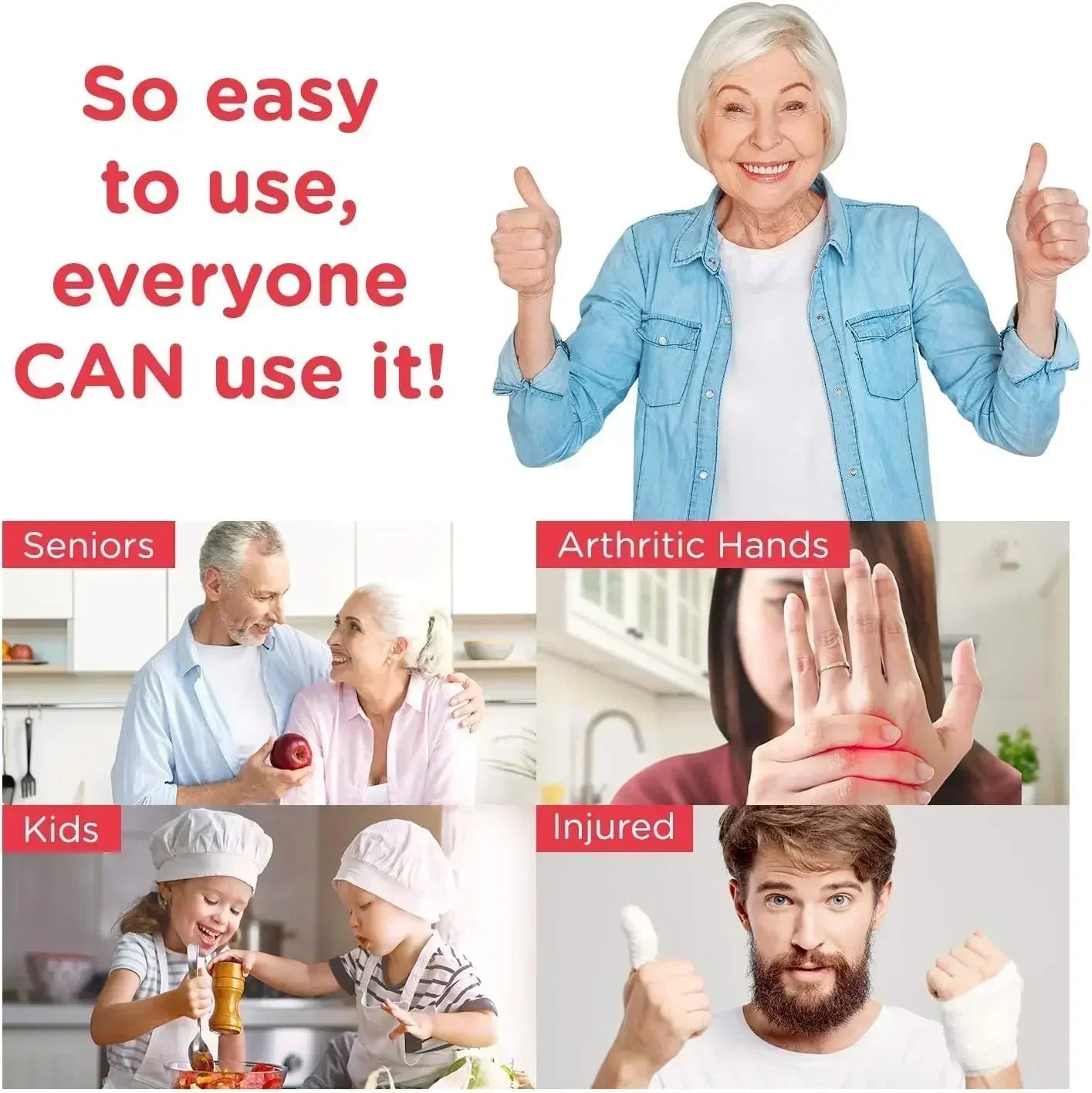 Portable Automatic Can Opener Electric Can Opener Hands-Off/Smooth Edge/Battery Operated One Touch Opener Electric Can Openers - Smoothy Home