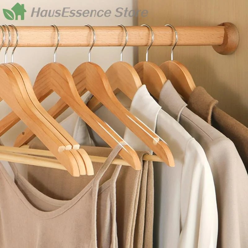 Premium Wooden Clothes Hangers - Smoothy Home