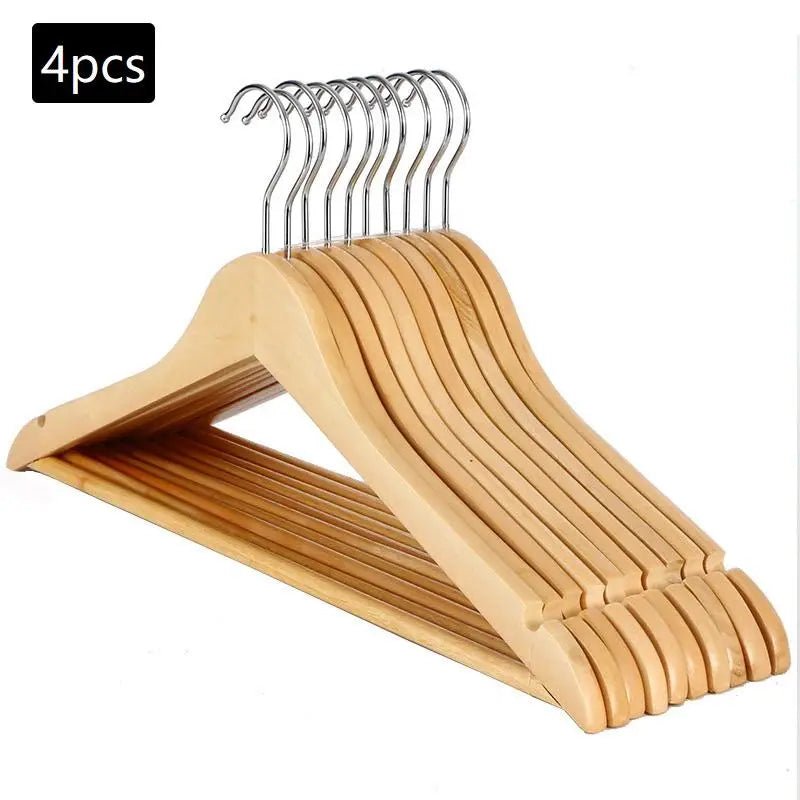 Premium Wooden Clothes Hangers - Smoothy Home