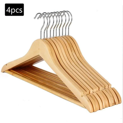 Premium Wooden Clothes Hangers - Smoothy Home