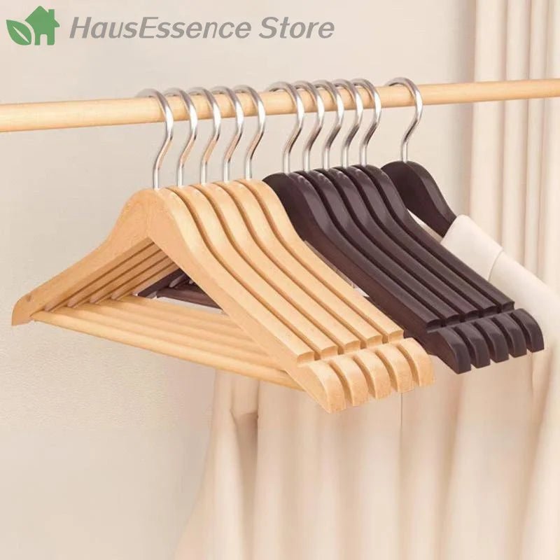 Premium Wooden Clothes Hangers - Smoothy Home