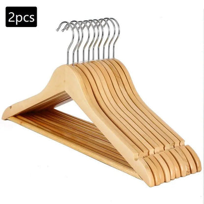 Premium Wooden Clothes Hangers - Smoothy Home