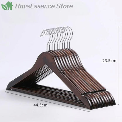 Premium Wooden Clothes Hangers - Smoothy Home