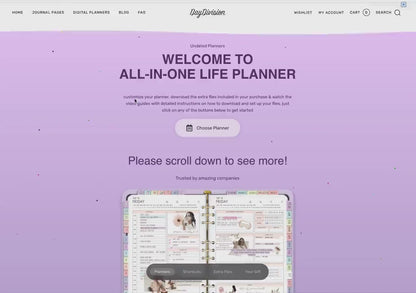 2025-2026 & Undated All-In-One Digital Planner | 5000+ Stickers, 120+ Covers & 480+ Templates | GoodNotes