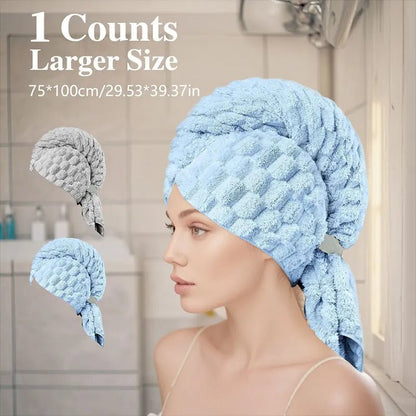 Quick-Dry Microfiber Hair Towel - Smoothy Home