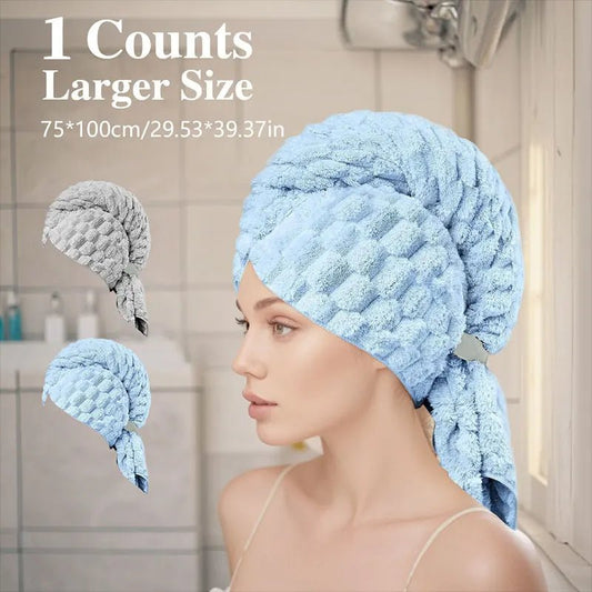 Quick-Dry Microfiber Hair Towel - Smoothy Home