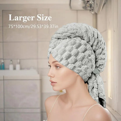 Quick-Dry Microfiber Hair Towel - Smoothy Home