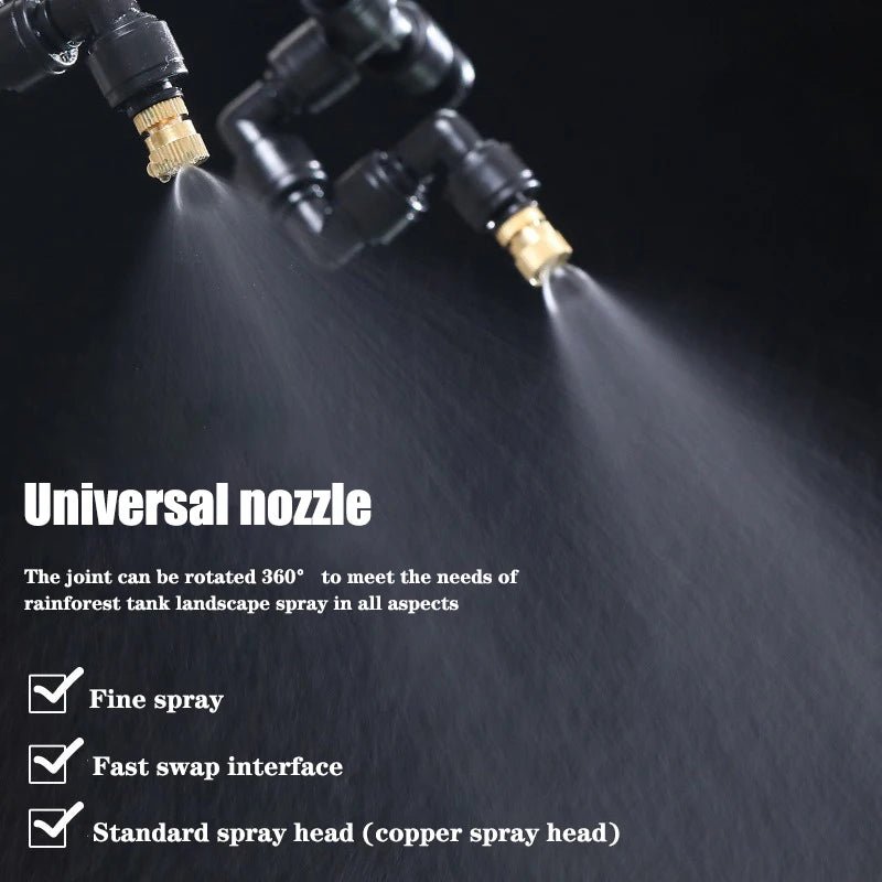 Rainforest Sprayer WiFi Control Automatic Mist Rainforest Timing Spray System Kit Irrigation Timer Reptile Sprayer Humidifier - Smoothy Home