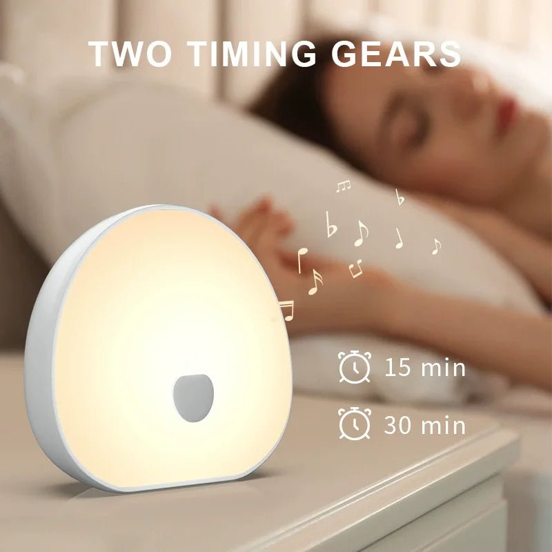 RGB Sleep White Noise Machine with Soothing Sound Touchable Rechargeable LED Night Light Relaxing Audio & Sleep Lamp for Baby - Smoothy Home