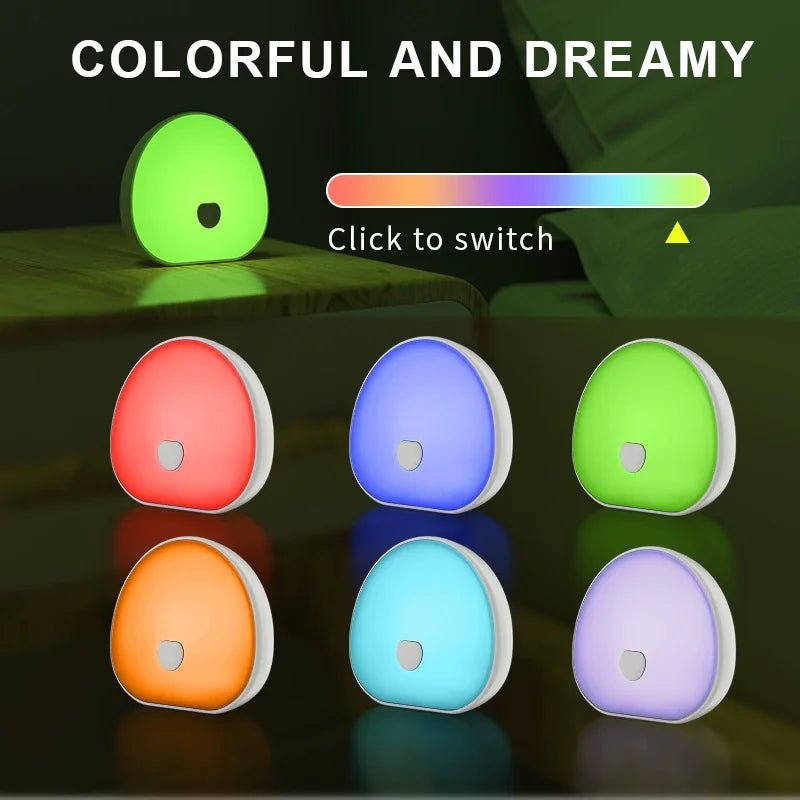 RGB Sleep White Noise Machine with Soothing Sound Touchable Rechargeable LED Night Light Relaxing Audio & Sleep Lamp for Baby - Smoothy Home