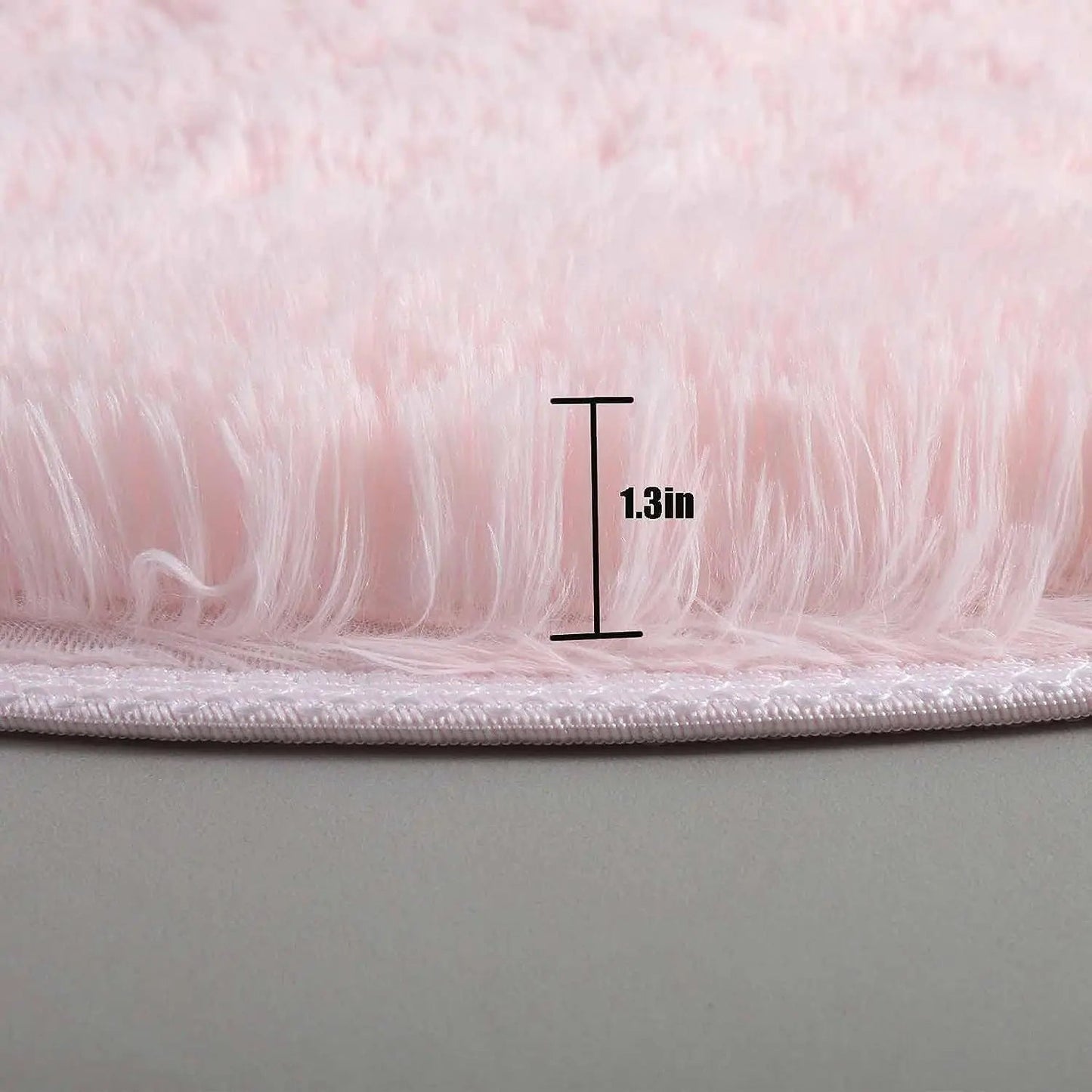 Round Fluffy Plush Area Rug - Smoothy Home