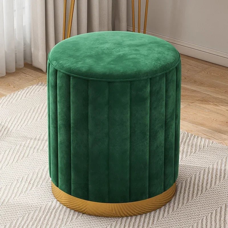 Round Storage Ottoman Stool - Smoothy Home