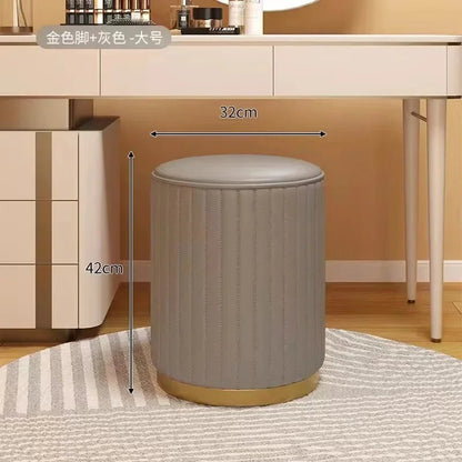Round Storage Ottoman Stool - Smoothy Home