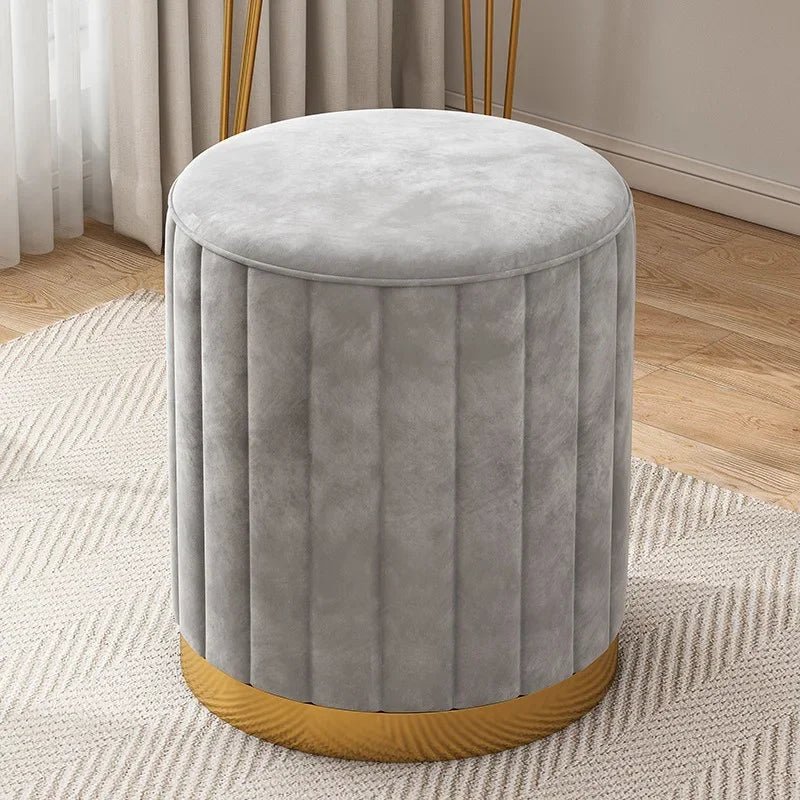 Round Storage Ottoman Stool - Smoothy Home
