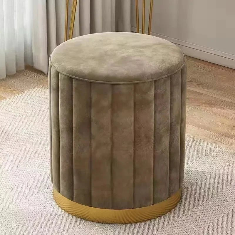 Round Storage Ottoman Stool - Smoothy Home