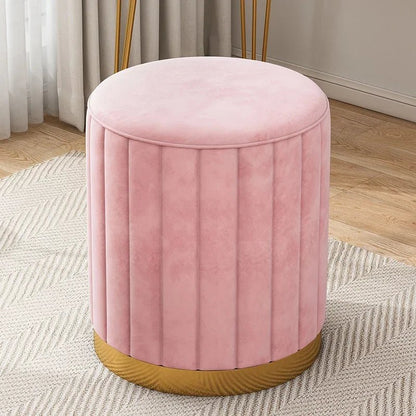Round Storage Ottoman Stool - Smoothy Home