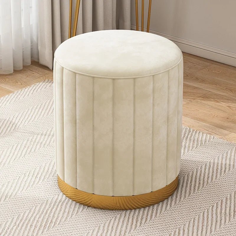 Round Storage Ottoman Stool - Smoothy Home