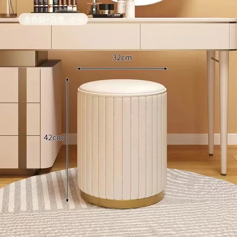 Round Storage Ottoman Stool - Smoothy Home