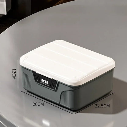 Safe Security Storage Box Passport Cash Organizer Case Household Valuables Jewelry Document Privacy Security Storage Safe Box - Smoothy Home