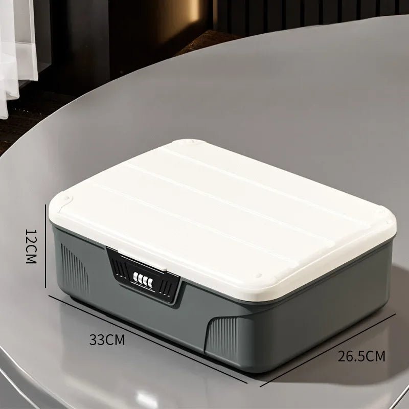 Safe Security Storage Box Passport Cash Organizer Case Household Valuables Jewelry Document Privacy Security Storage Safe Box - Smoothy Home