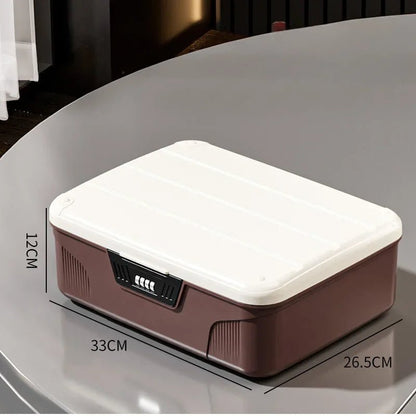 Safe Security Storage Box Passport Cash Organizer Case Household Valuables Jewelry Document Privacy Security Storage Safe Box - Smoothy Home