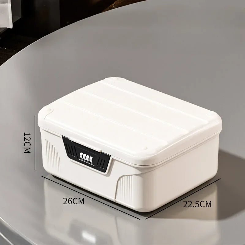 Safe Security Storage Box Passport Cash Organizer Case Household Valuables Jewelry Document Privacy Security Storage Safe Box - Smoothy Home