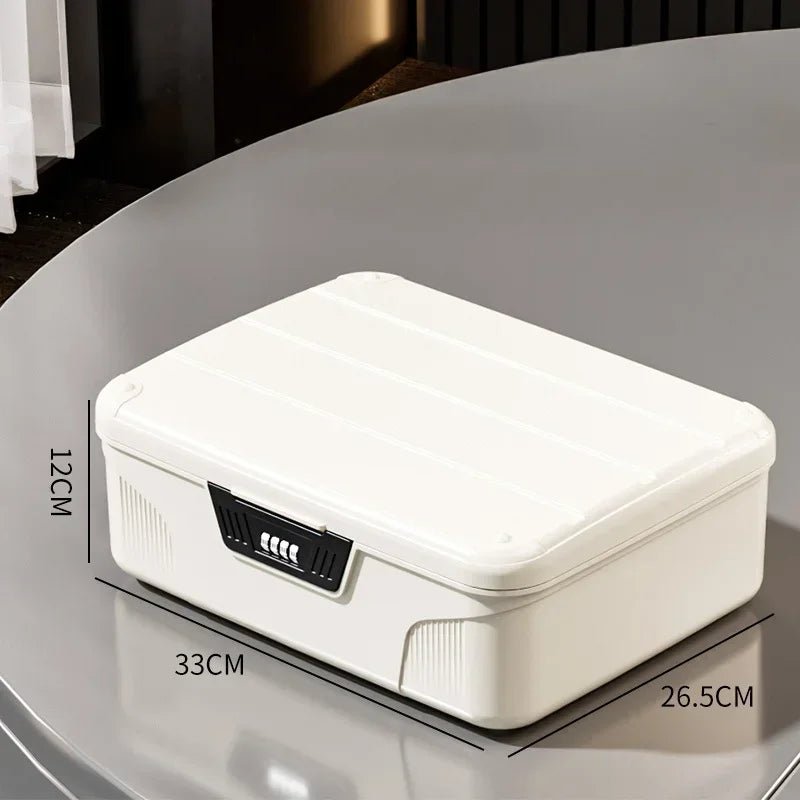 Safe Security Storage Box Passport Cash Organizer Case Household Valuables Jewelry Document Privacy Security Storage Safe Box - Smoothy Home