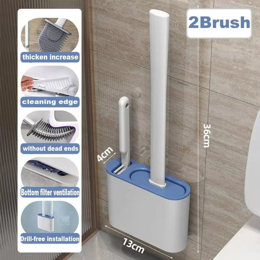 Silicone Toilet Brush Set - Smoothy Home