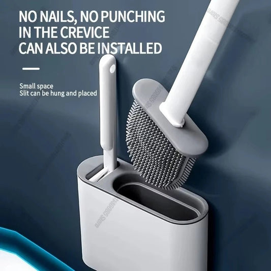 Silicone Toilet Brush Set - Smoothy Home