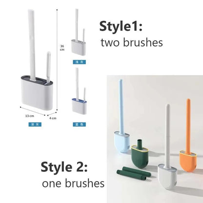Silicone Toilet Brush Set - Smoothy Home