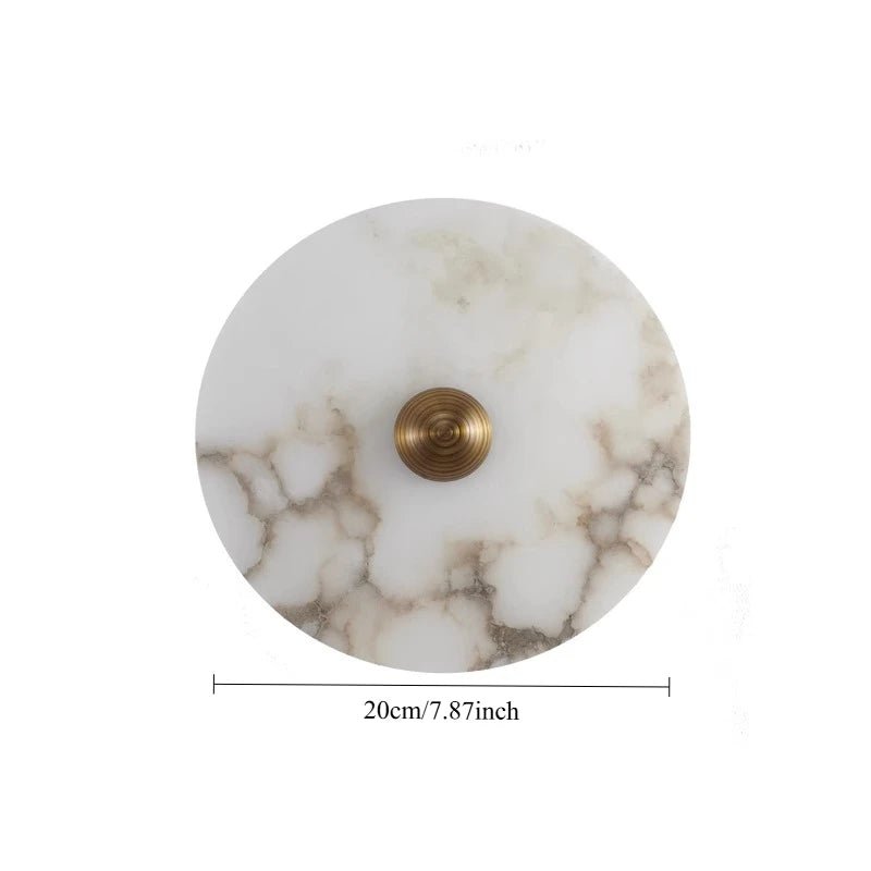 Simple Natural Alabaster Wall Light Living Room Bedroom Bedside Entrance Hall Modern Marble Aisle Creative Background Wall Lamps - Smoothy Home