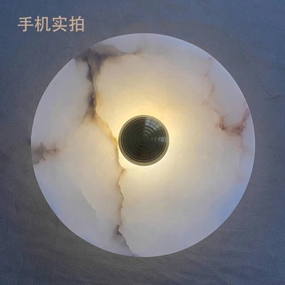 Simple Natural Alabaster Wall Light Living Room Bedroom Bedside Entrance Hall Modern Marble Aisle Creative Background Wall Lamps - Smoothy Home