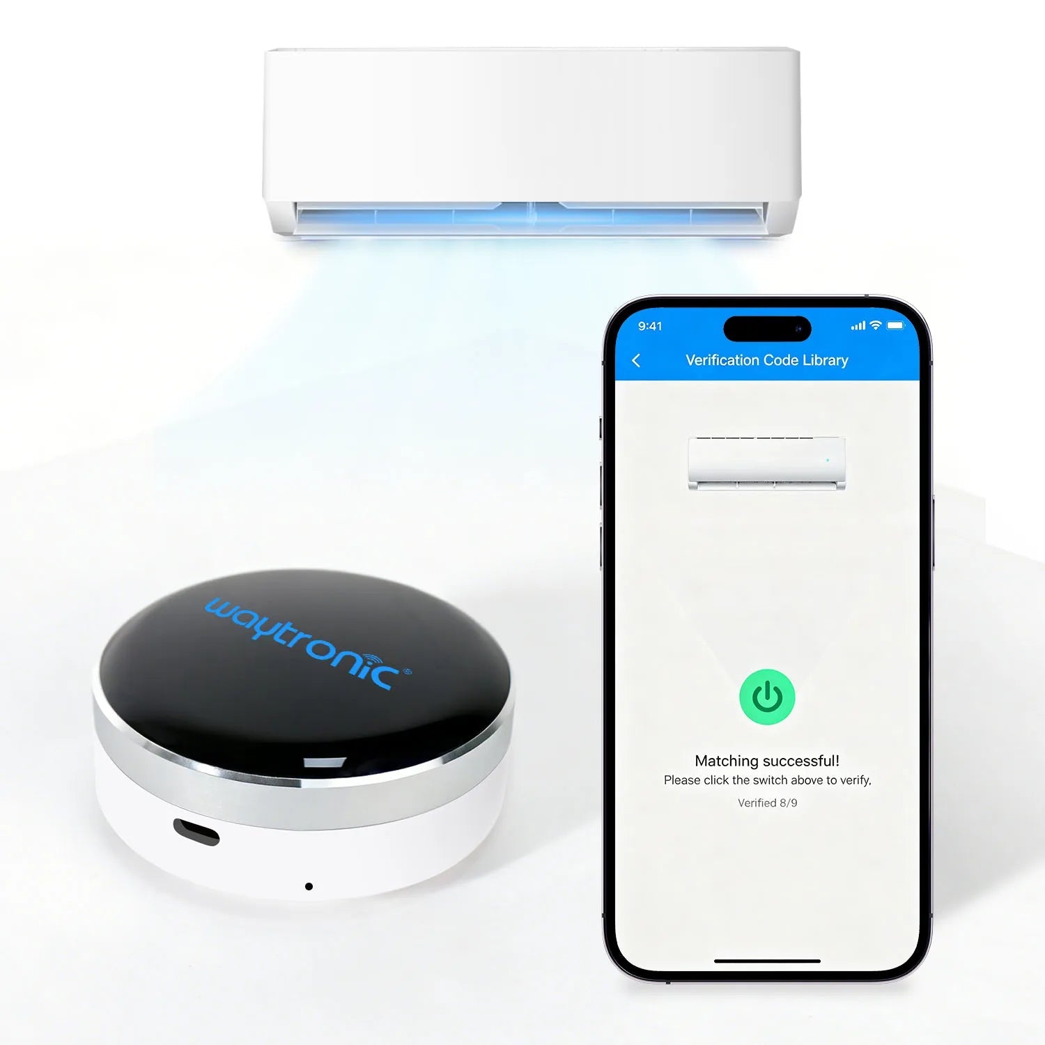 Smart AC Controller with Presence Detection & Offline Voice Control, App-Controlled Air Conditioner Remote, Phone-Based Identity - Smoothy Home