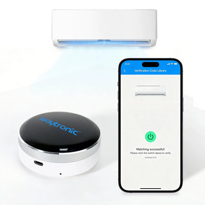 Smart AC Controller with Presence Detection & Offline Voice Control, App-Controlled Air Conditioner Remote, Phone-Based Identity - Smoothy Home