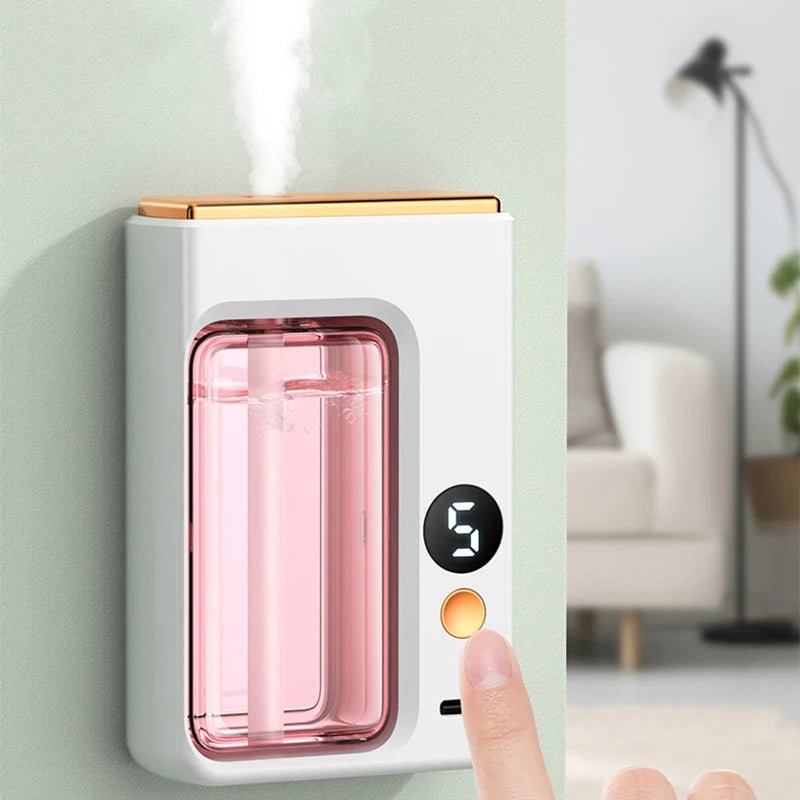 Smart Aroma Diffuser Air Purifier Digital Display Plant Essential Oils 5 Gears Wall Mount Tabletop USB Charging Living Room - Smoothy Home