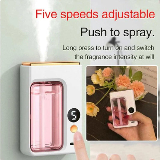 Smart Aroma Diffuser Air Purifier Digital Display Plant Essential Oils 5 Gears Wall Mount Tabletop USB Charging Living Room - Smoothy Home