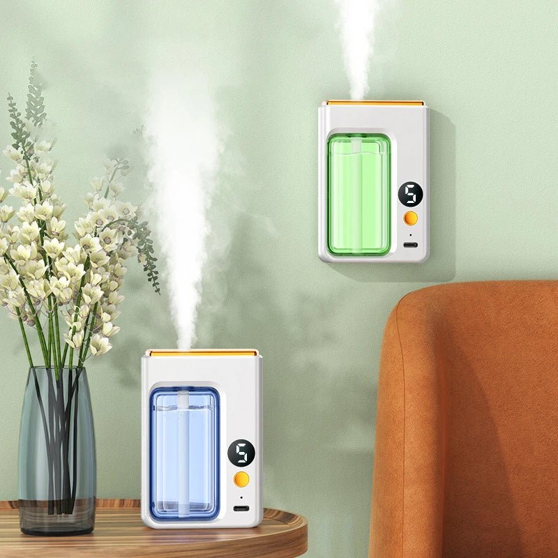 Smart Aroma Diffuser Air Purifier Digital Display Plant Essential Oils 5 Gears Wall Mount Tabletop USB Charging Living Room - Smoothy Home