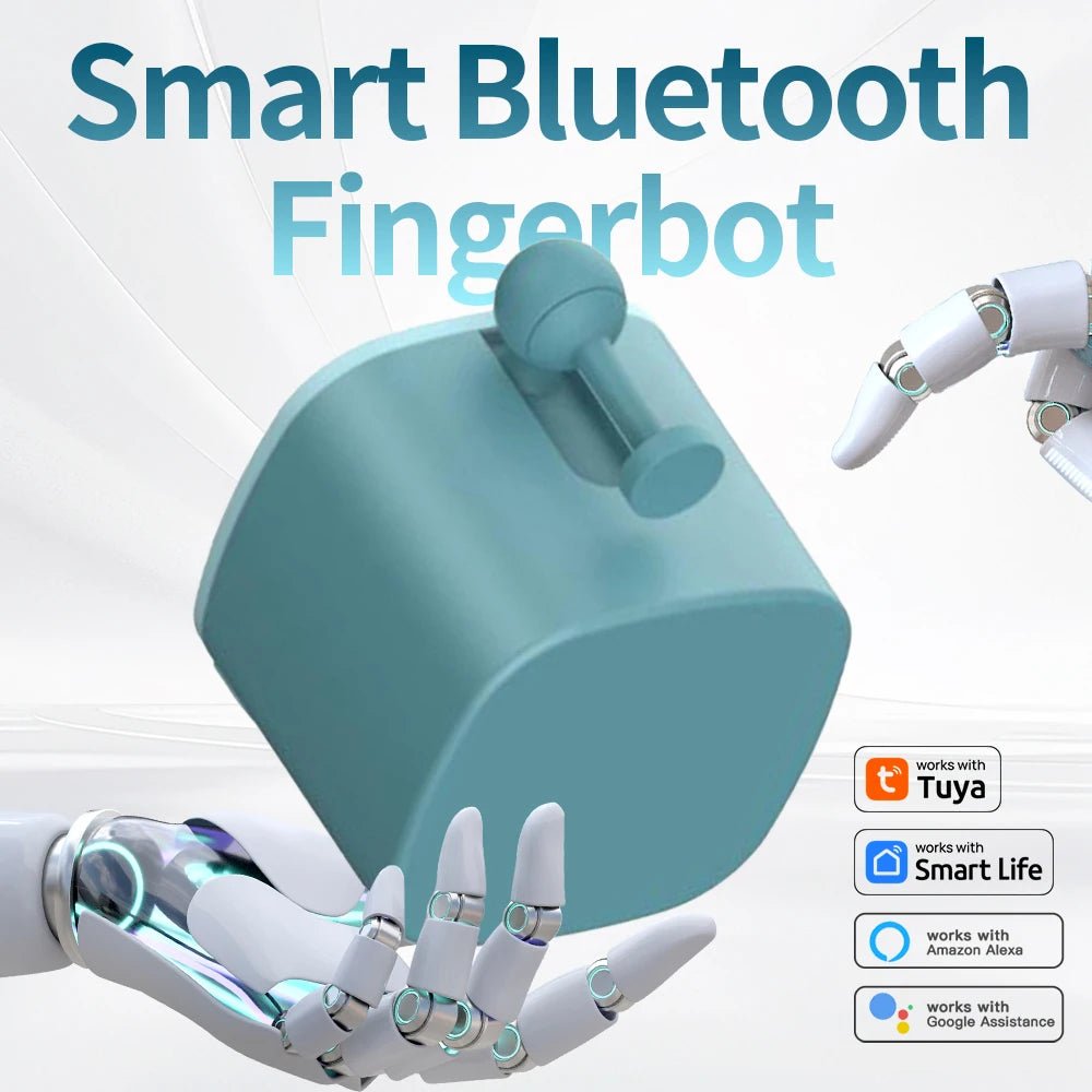 Smart Bluetooth Finger Robot Switch Button Smart Life APP Fingerbot Wireless Switch Bot Pusher with Bluetooth Gateway Option - Smoothy Home