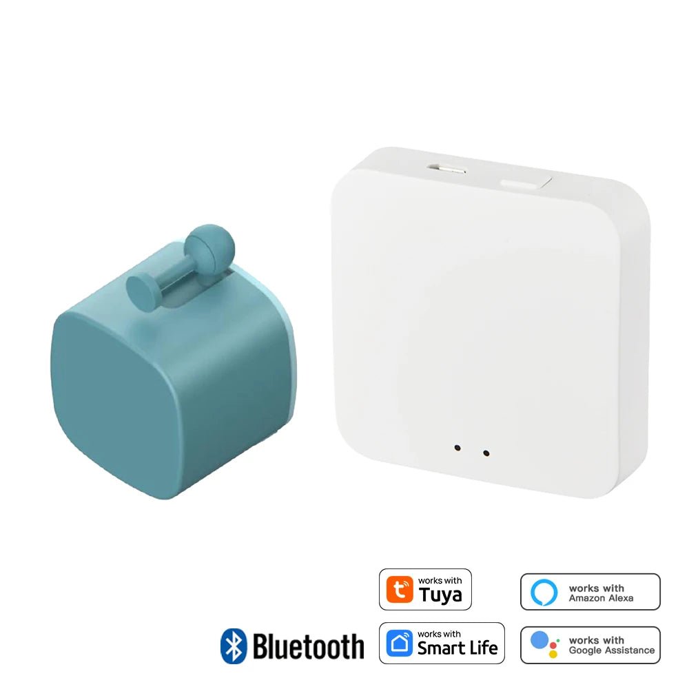 Smart Bluetooth Finger Robot Switch Button Smart Life APP Fingerbot Wireless Switch Bot Pusher with Bluetooth Gateway Option - Smoothy Home