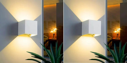 Smart Cube Wall Light, Adjust Angle Up and Down Light, 16M+ Color Dimmable Music Sync, Work with Alexa & Google Assistant - Smoothy Home