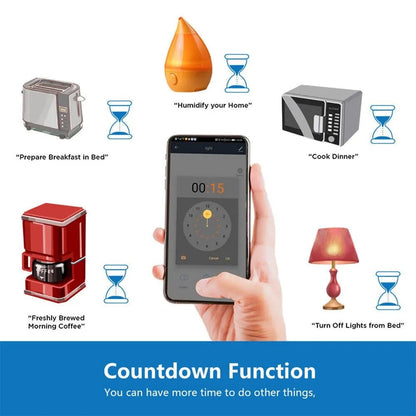 Smart Plug WiFi Socket EU 16A/20A With Power Monitor Timing Function Tuya app Smart Life APP Works With Alexa Google Home - Smoothy Home