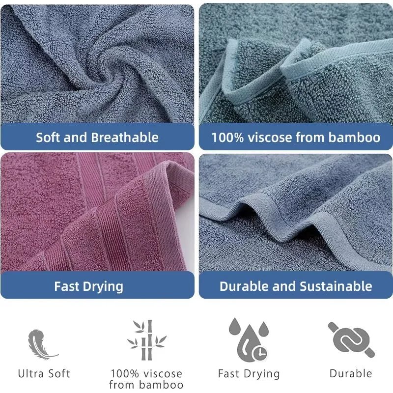 Soft Bamboo Hand Towel Set - Smoothy Home