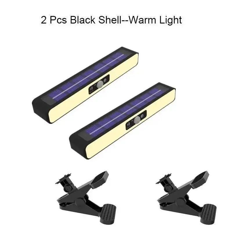 Solar Motion Sensor Lights Outdoor 36LED Clip On Solar Fence Lights Waterproof Security Wall Lights Portable Security Light Yard - Smoothy Home